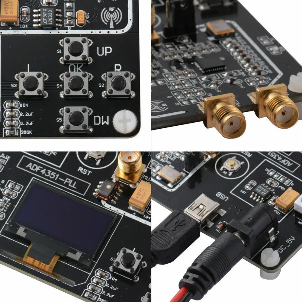 ADF4351 Sweep Frequency Generator with USB or Analog Serial Port Configuration