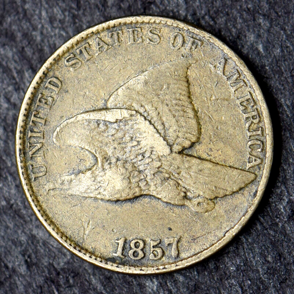 1857 Flying Eagle Cent Philadelphia 1C - COINGIANTS -