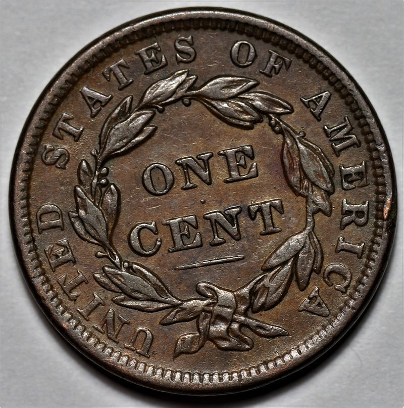 1838 Coronet Head Large Cent - US 1c Copper Coin