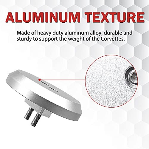 Samman Jack Pad Adapter Billet- Bolt-on Jack Points Leave-in Lift Pad Silver