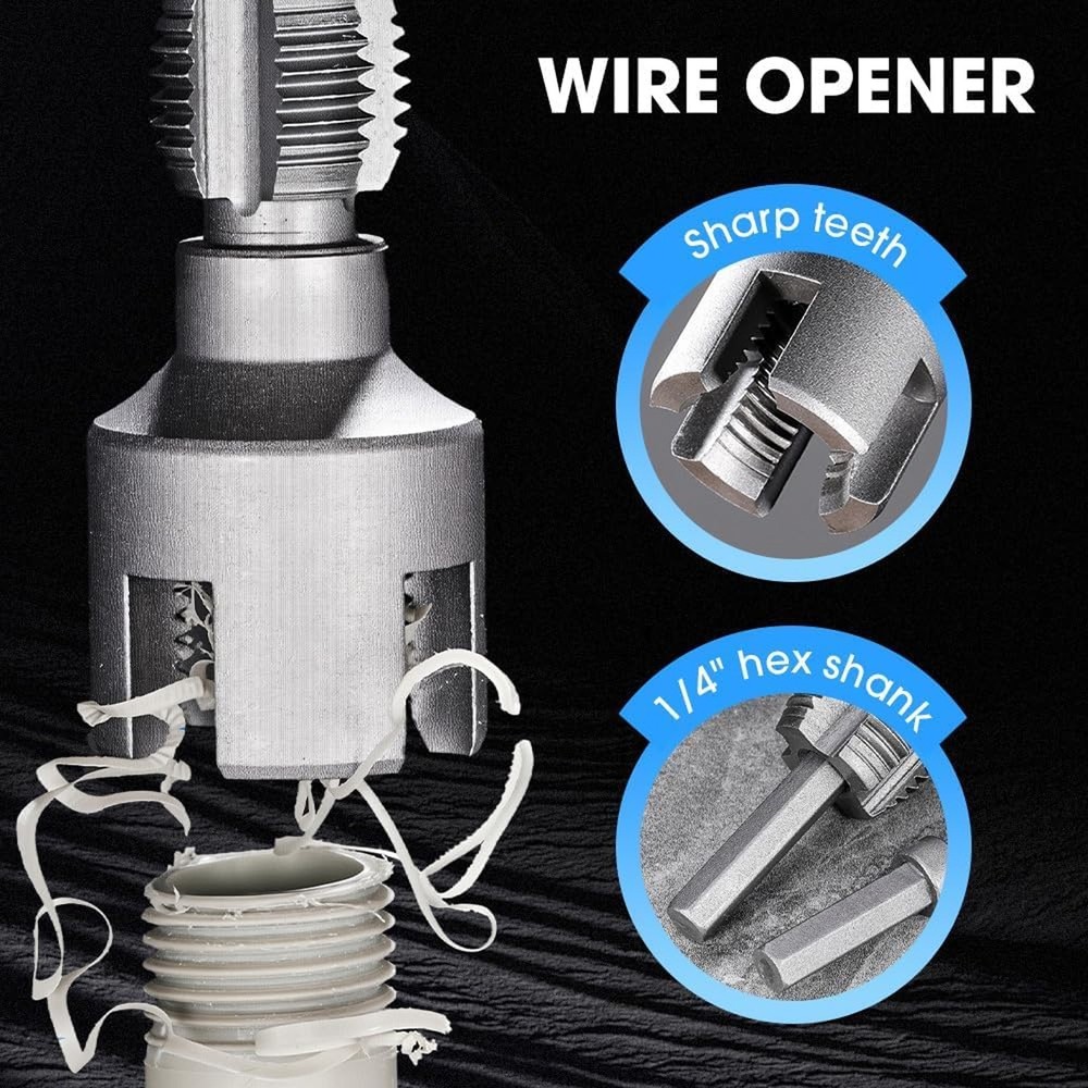 1 Inch PVC Pipe Threader Kit–Internal & External Threading Tool for Plastic Pipe