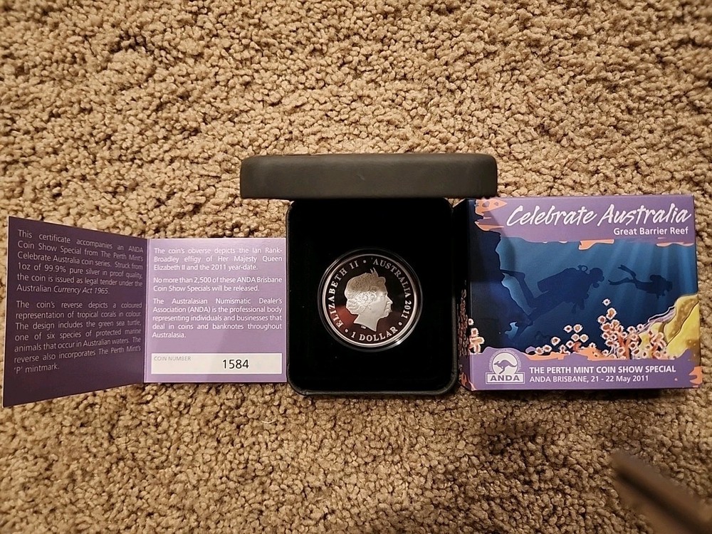 Great Barrier Reef - ANDA Perth Special Australien 1 oz Silver Proof 2011
