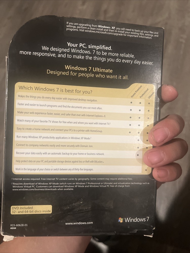 Microsoft Windows 7 Ultimate Promotional x64bit