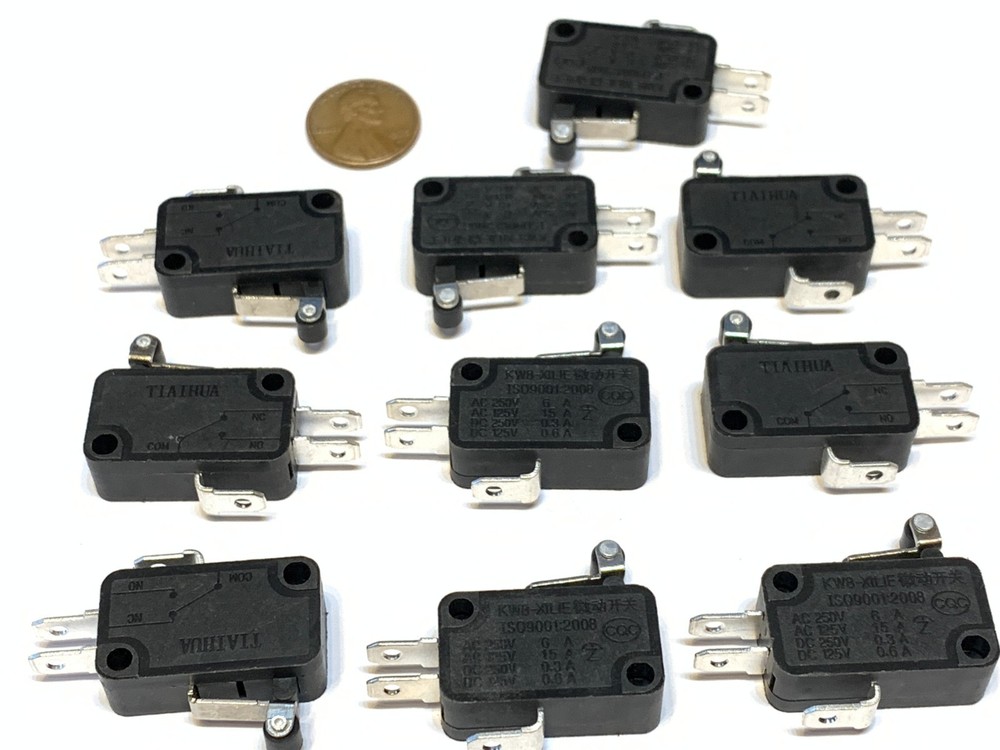 10 Pieces Black Limit Switch rollar roller micro small 3d printer cnc Lever c19