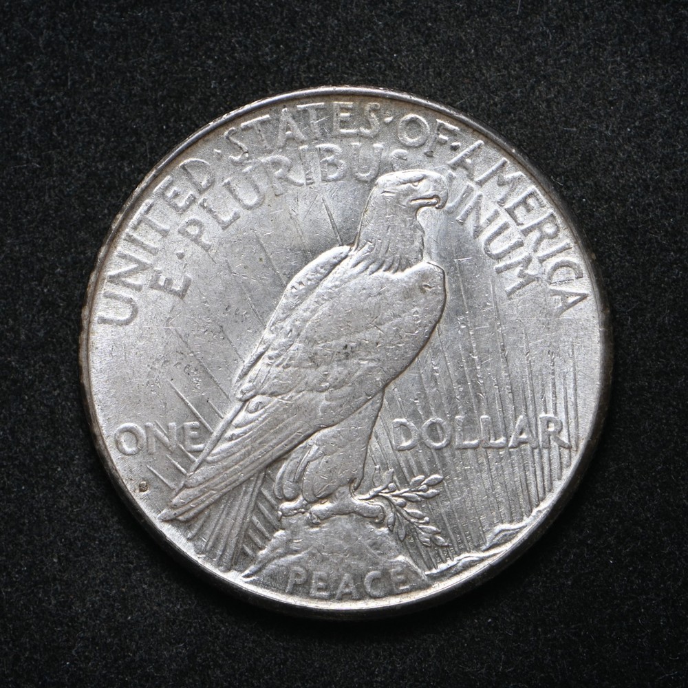 1927-S Peace Silver Dollar AU++ (cn16789)