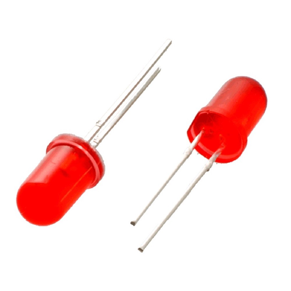 25 x Red LED 5mm Round Wide Angle Diffused LED Light Emitting Diode Bright PCB