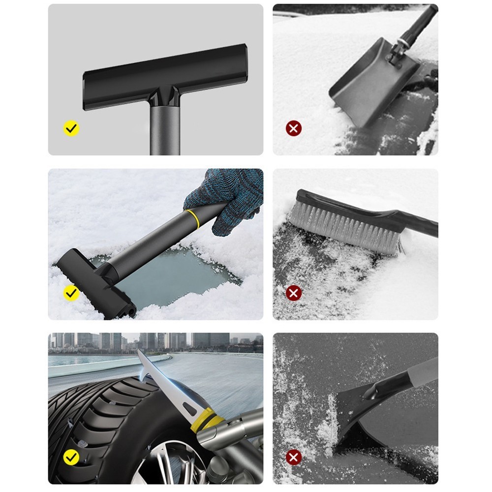 Effortless Ice Scraper Snow Removal Tool for Fast Car Windshields