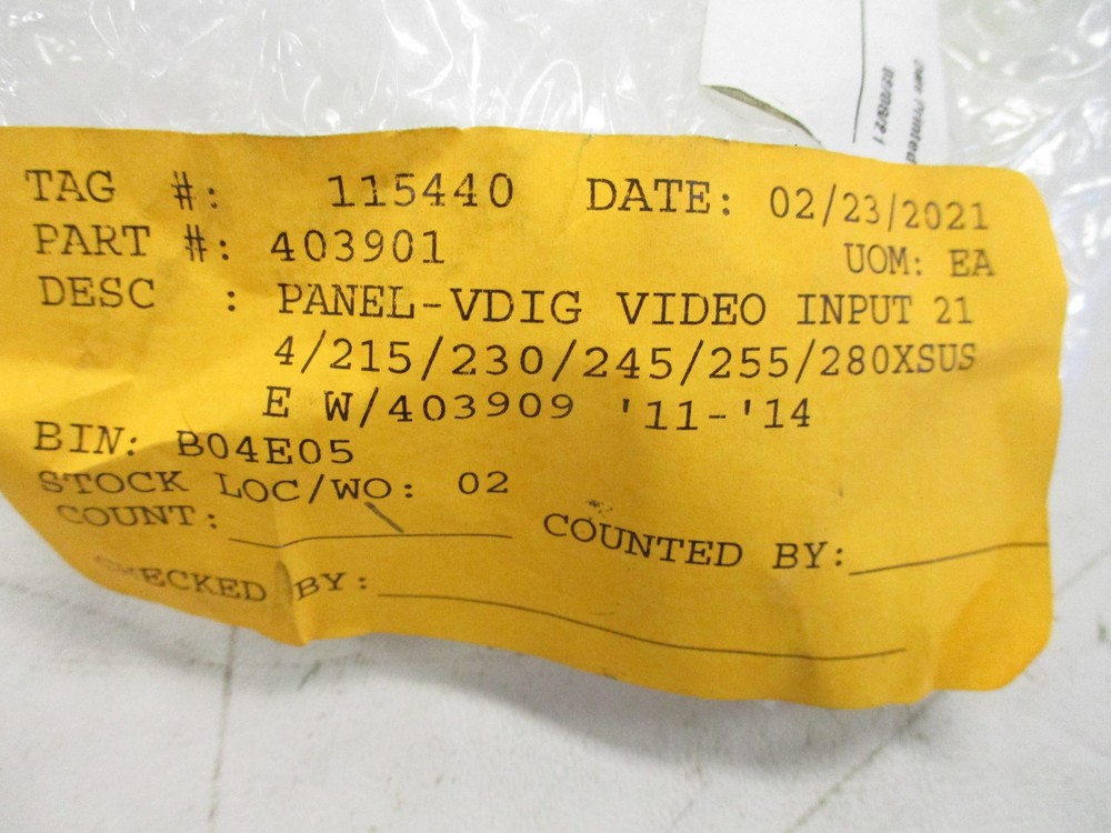 BH ELECTRONICS MASTERCRAFT (11-14) VDIG VIDEO INPUT PANEL 403901 BOAT