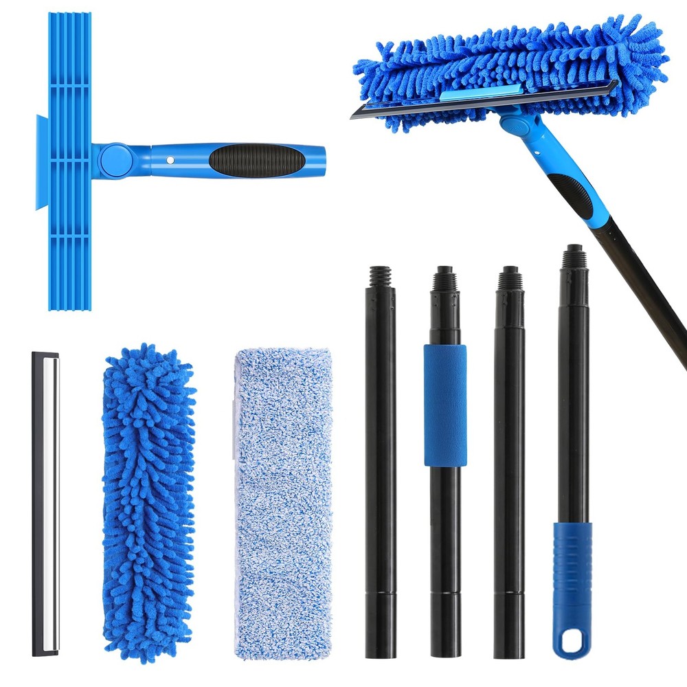 VITEVER Professional 69'' Window Squeegee Cleaner Tool with Extension Blue