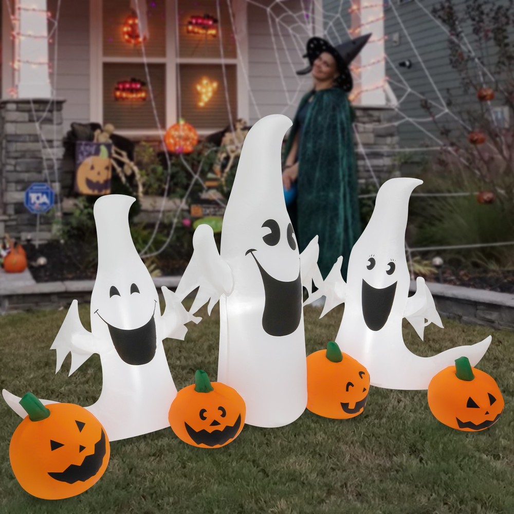2.3m Halloween Inflatable Decorations with Led Lights Long Halloween Inflatables