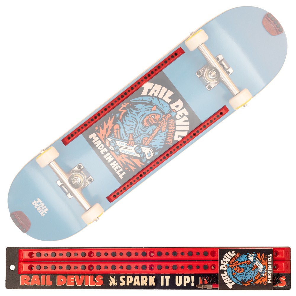 Rail Devils Sparking Skateboard Rails by Tail Devil | Skateboarding Deck Rails