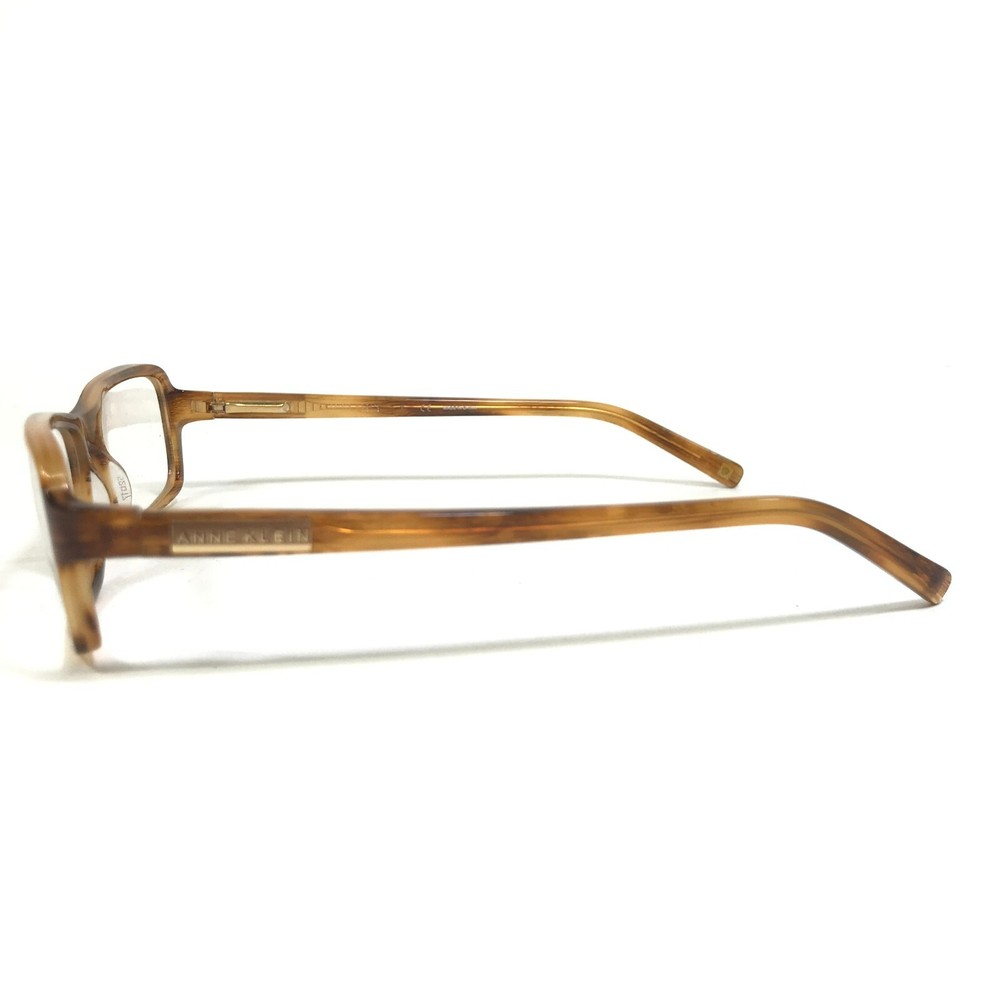 Anne Klein Eyeglasses Frames AK 8088 221 Brown Horn Rectangular 52-17-135