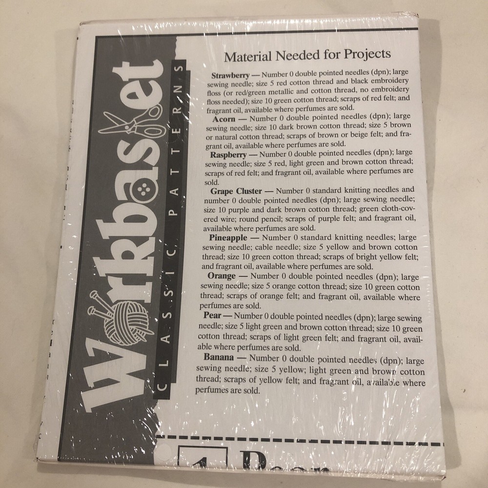 Classic Patterns Fruit Basket Bouquet Workbasket Projects New In Package