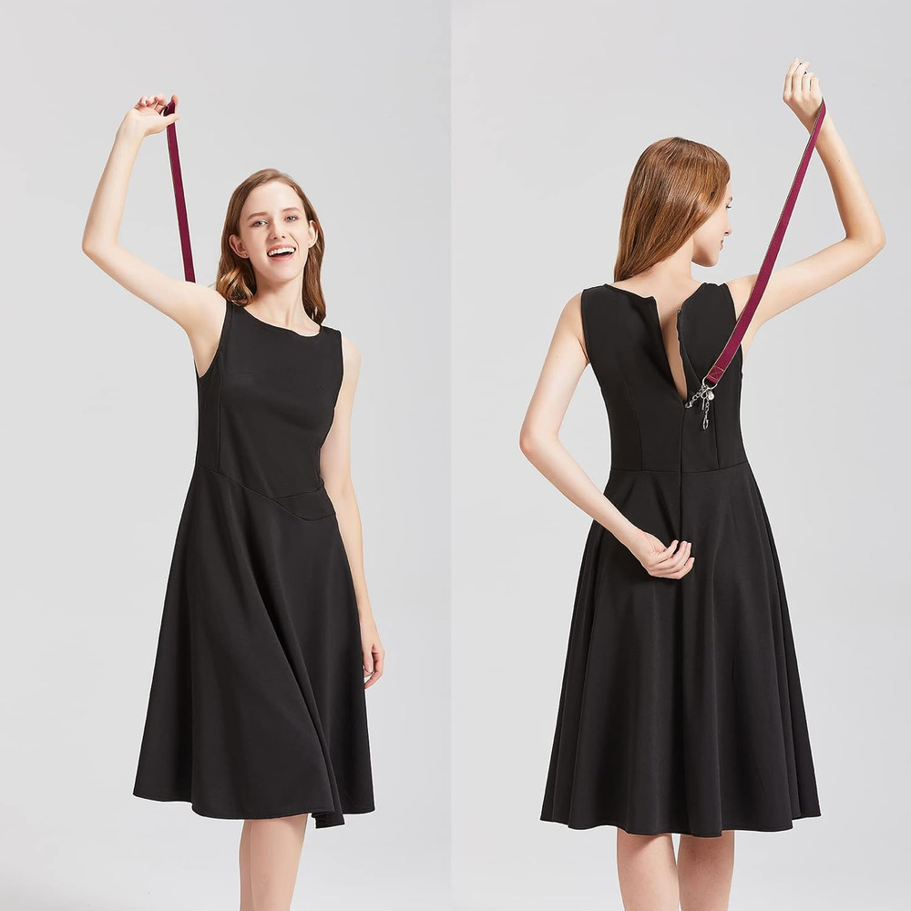FYOURH Zipper Pull Helper - Invisible, Back, Dress & More Zipper Assistance Tool