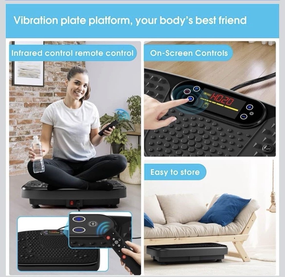 Vibration Plate Exercise Machine-Black color