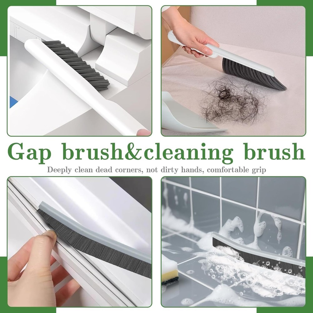 15pcs Crevice Cleaning Brush, Hard Bristle Scrub Brushes Tools, Multifunction...