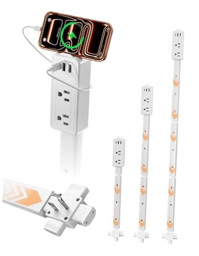 Electrical Outlet Extender Features USB-C, 2 USB-A, 2 AC Outlets, 1 Pack