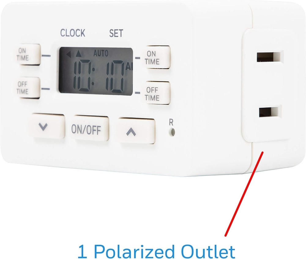 UltraPro 24hr Digital Bar Outlet Timer 1Polarized, 2 Pack 45959 2 Programmable