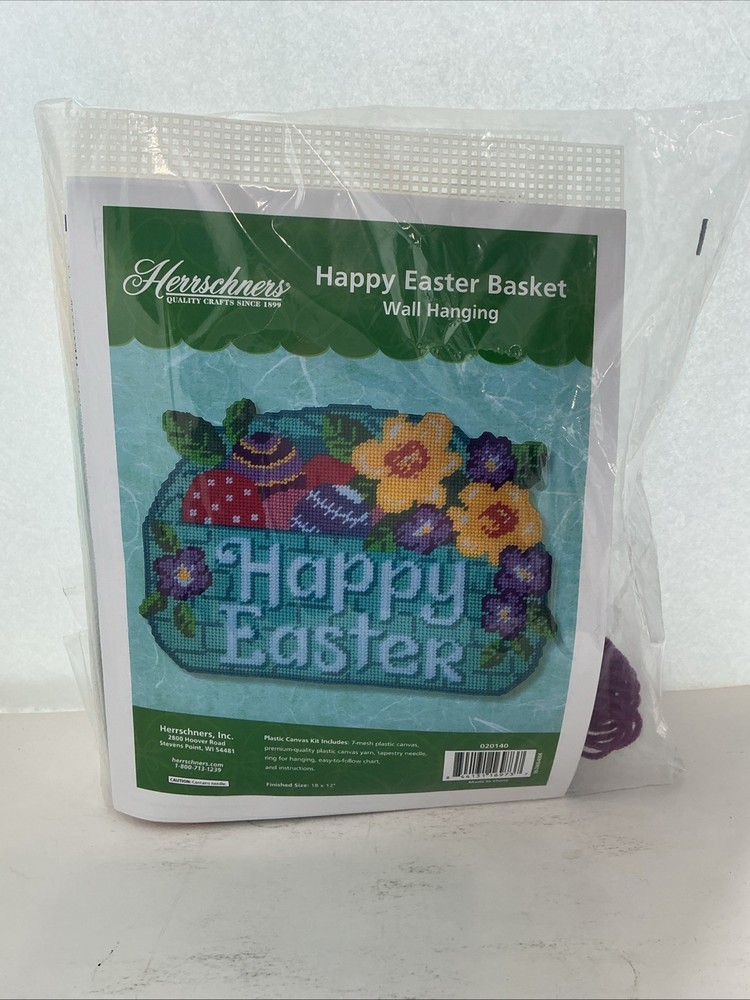 Herrschners Happy Easter Basket Wall Hanging Kit