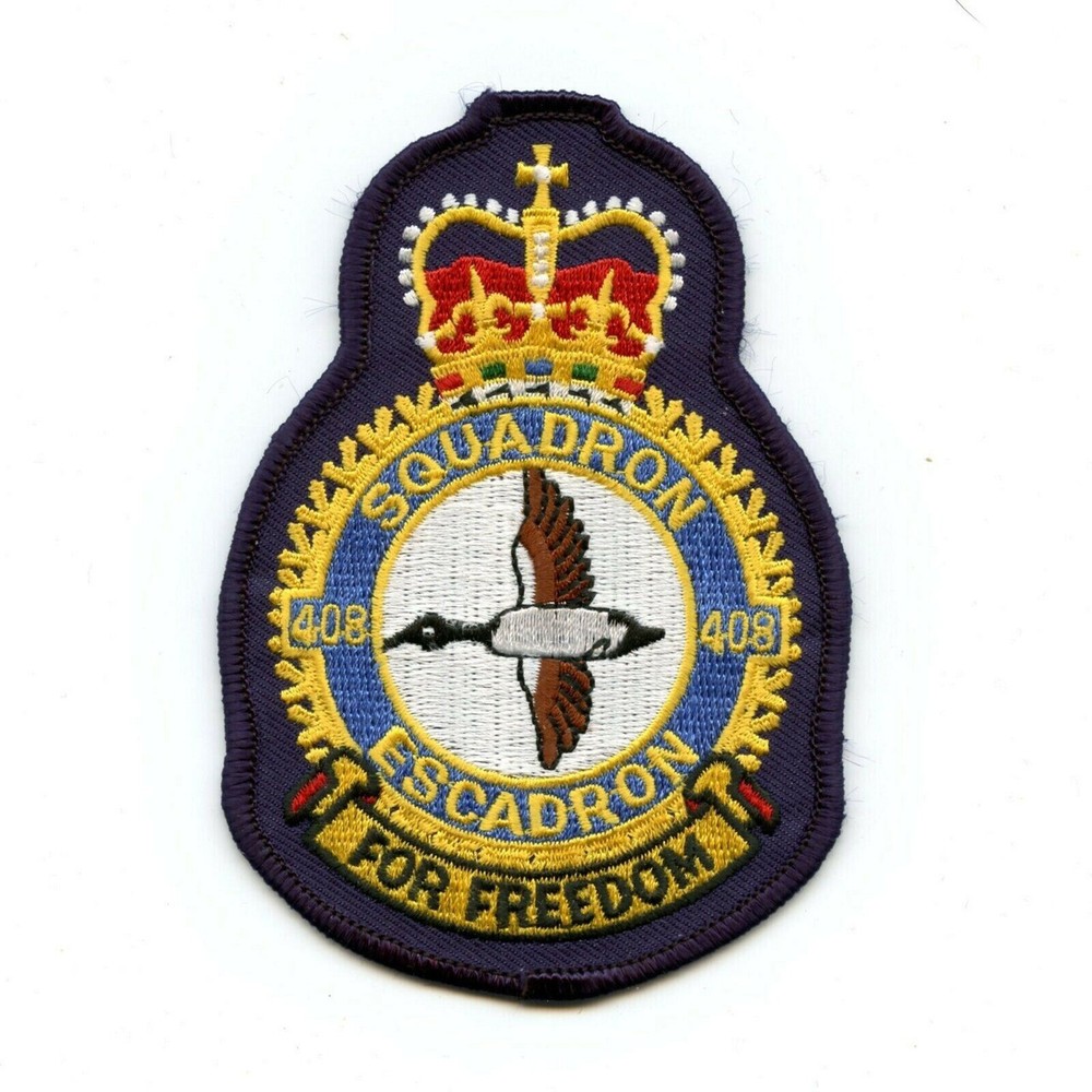 RCAF CAF Canadian 408 Squadron Heraldic Colour Crest Patch