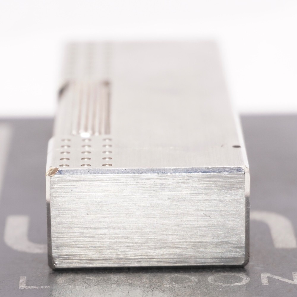 Dunhill Lighter Chromium plate Pindot Pattern_Ultrasonically cleaned _Working
