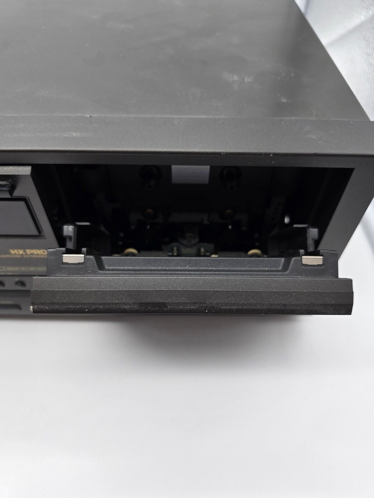 Technics RS-TR232 Stereo Double Cassette Deck HX Pro Black (See Description)