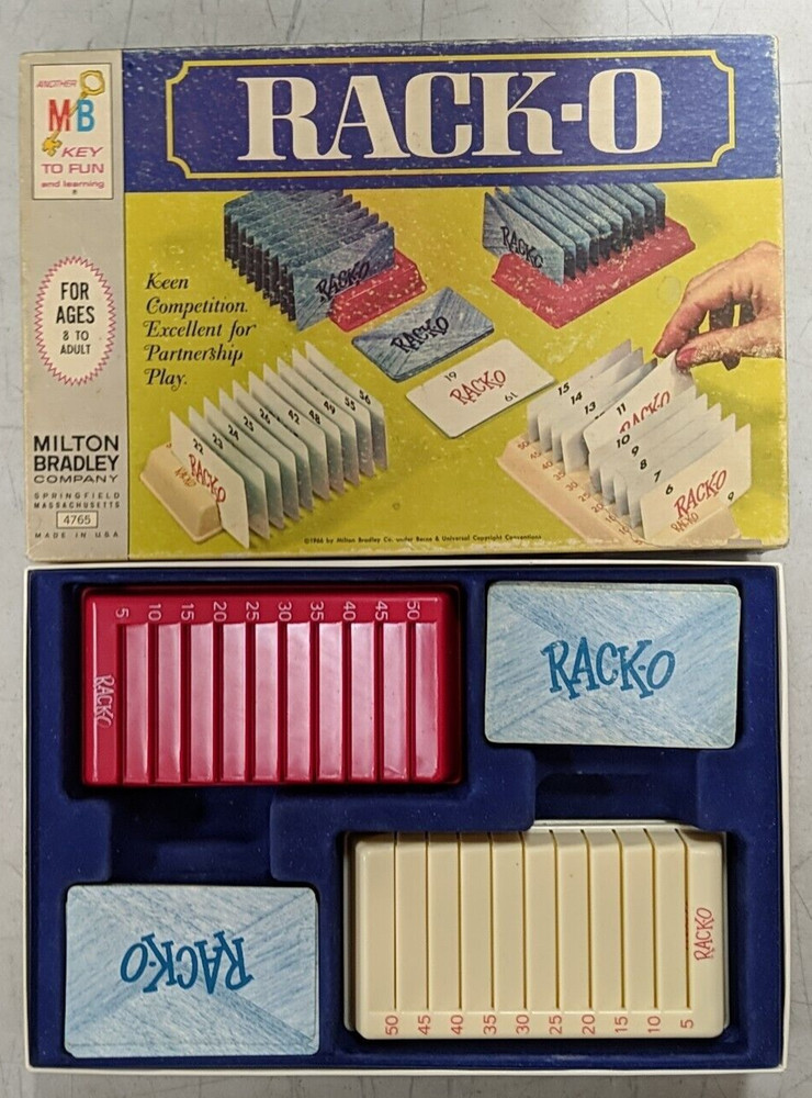 Rack-O 1966 Milton Bradley Complete Vintage Used
