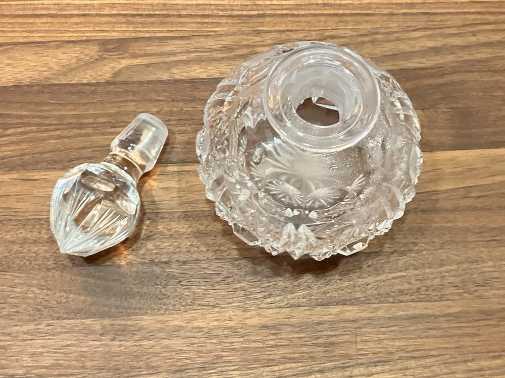 Vintage Cut Crystal Perfume Bottle