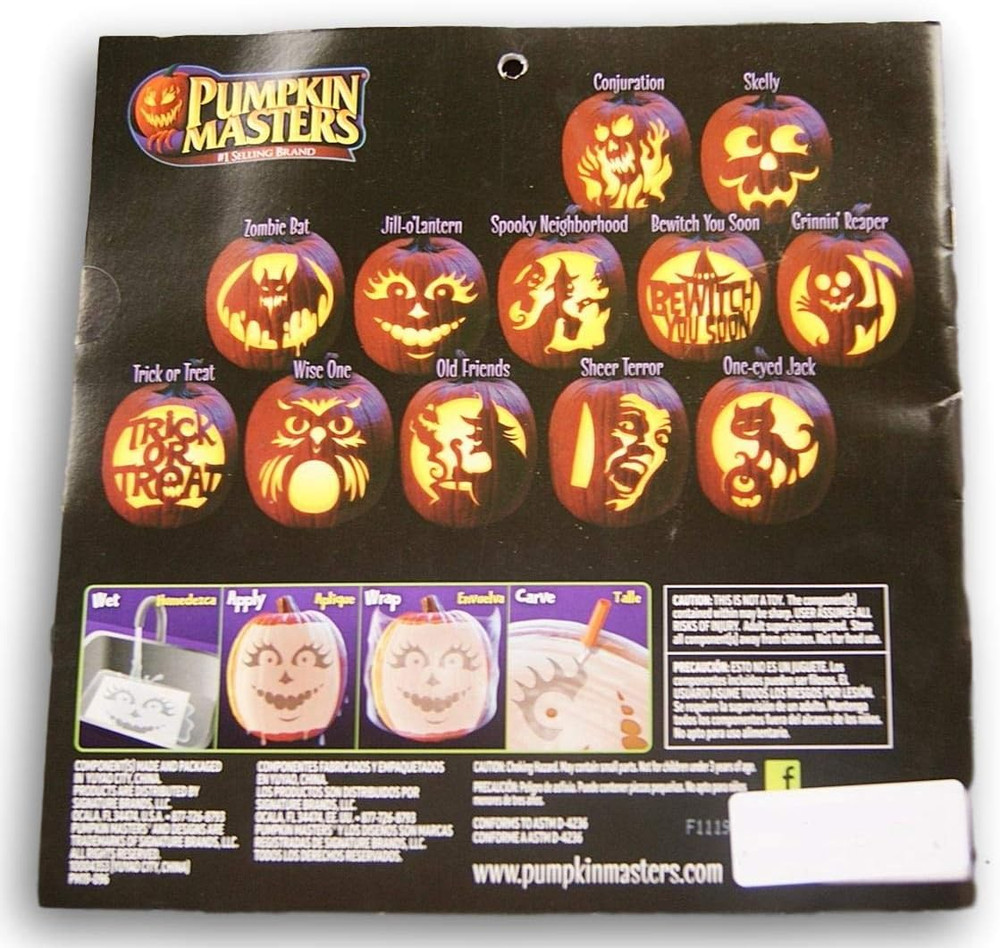 Halloween Pumpkin Party Carving Kit - 12 Patterns