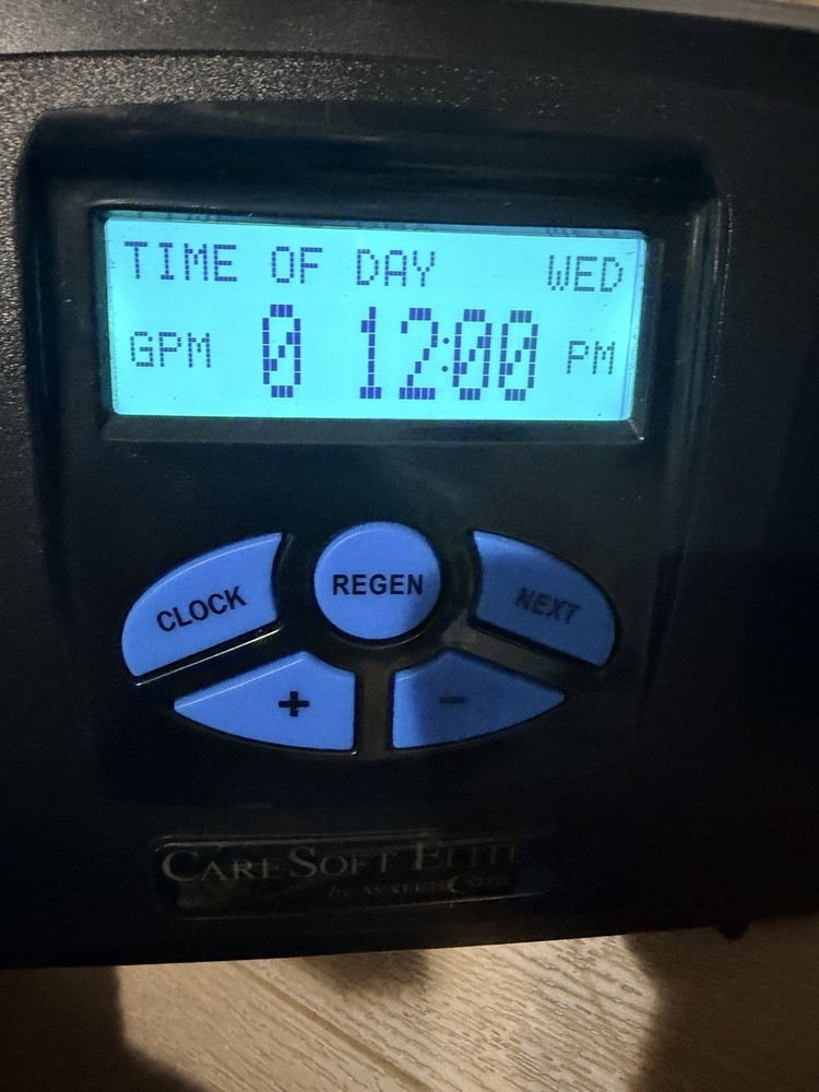 CareSoft Elite Water Softener Controller Panel CSE-1054U with AC Adapter