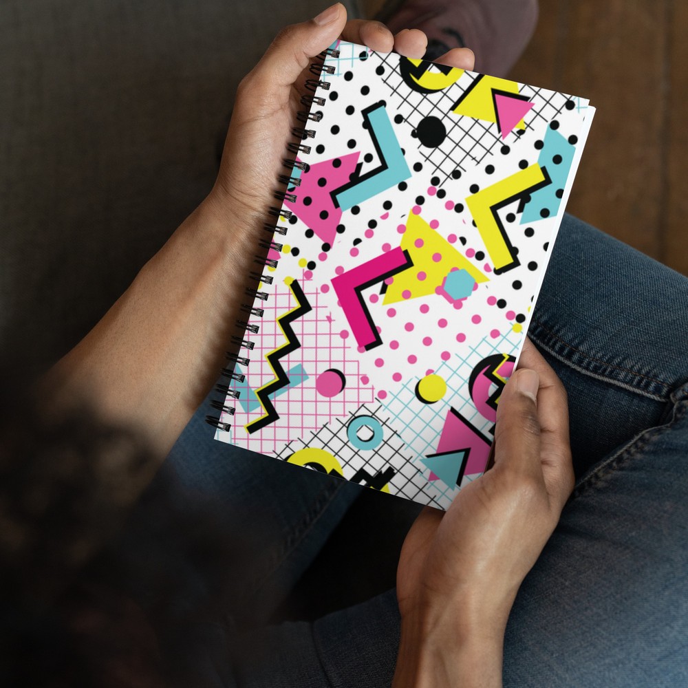Trendy Old School Spiral notebook