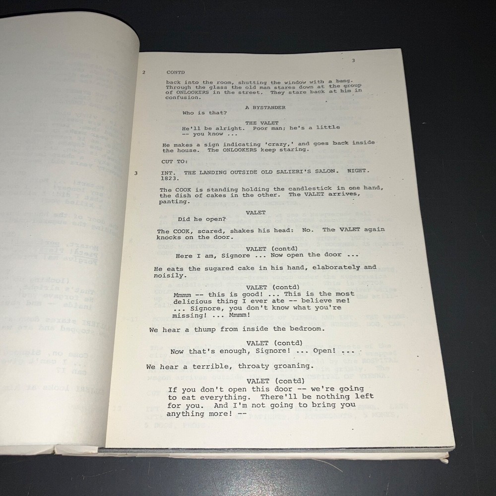 AMADEAUS (9/8/82) APA Agency Library Copy + COA!