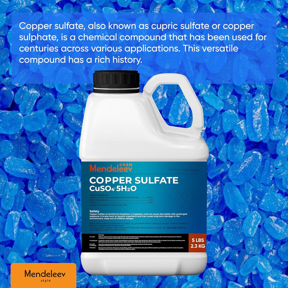 Copper Sulfate Crystals (5, Pounds)