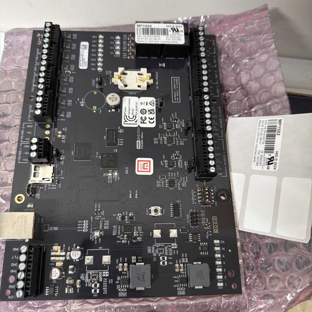 Mercury Security MP1502 Intelligent Controller (2 Readers, 8 Inputs, 4 Outputs)