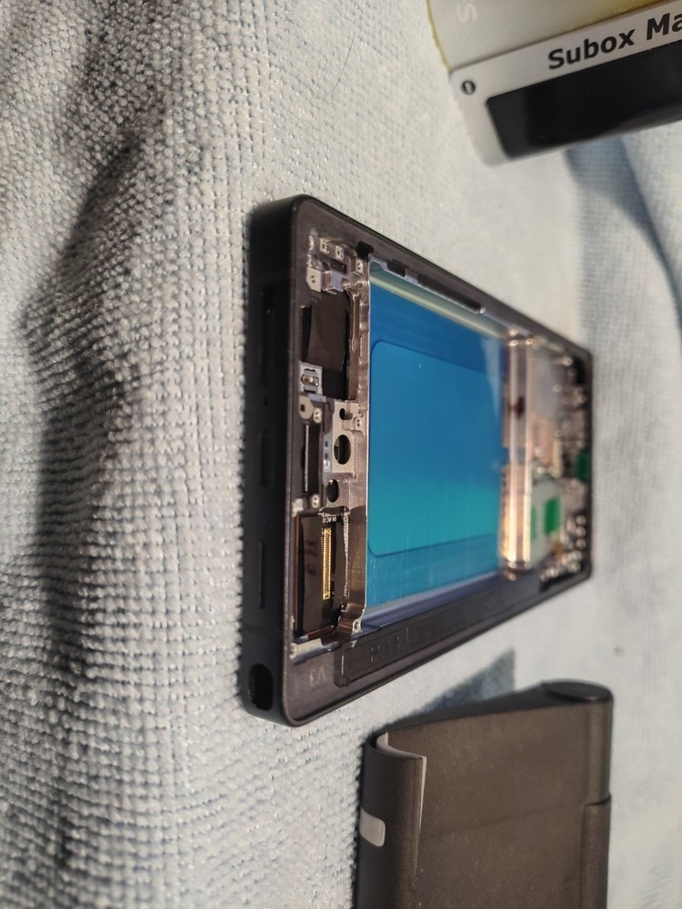 OLED Samsung Galaxy S25 Ultra Touch Screen With Frame Replacement BLACK
