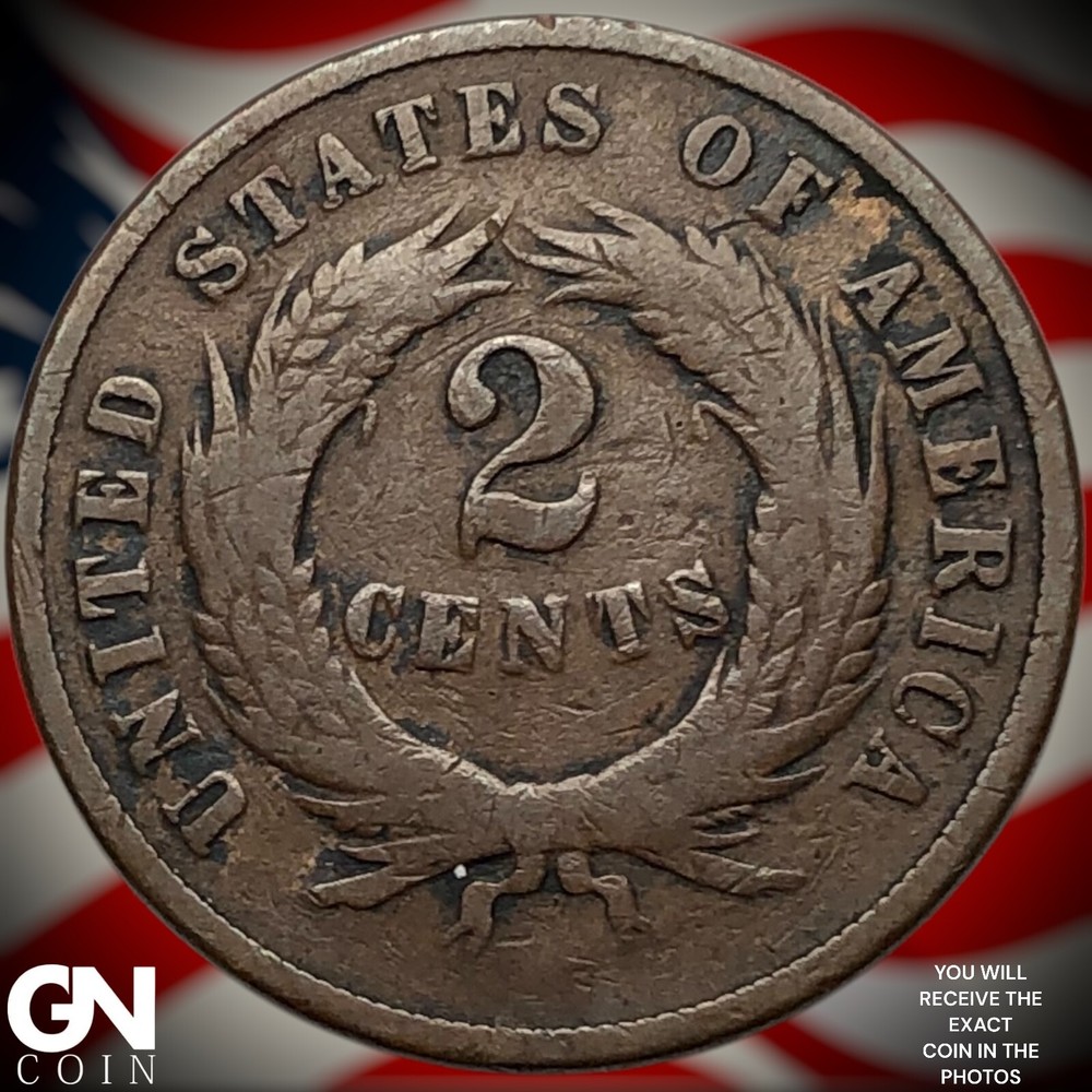 1869 2 Cent Piece Y8303