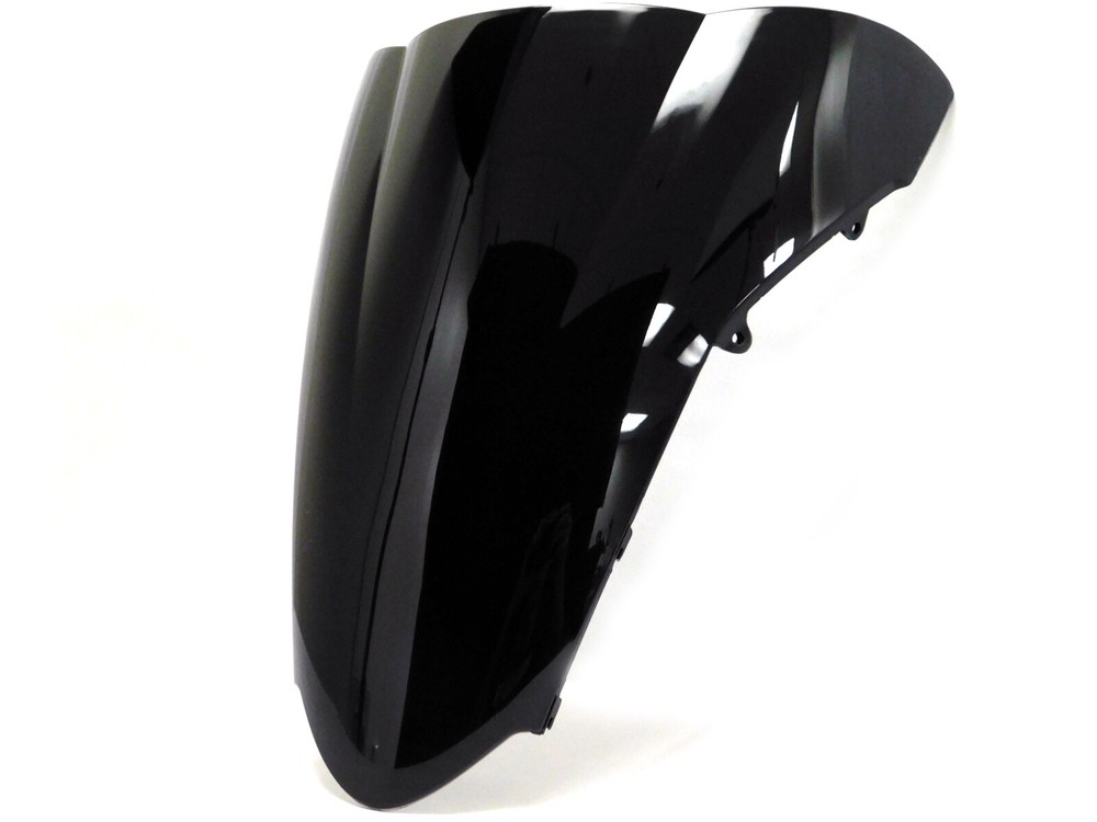 Black Double Bubble Windscreen Windshield for 2002-2013 Honda VFR800 Interceptor