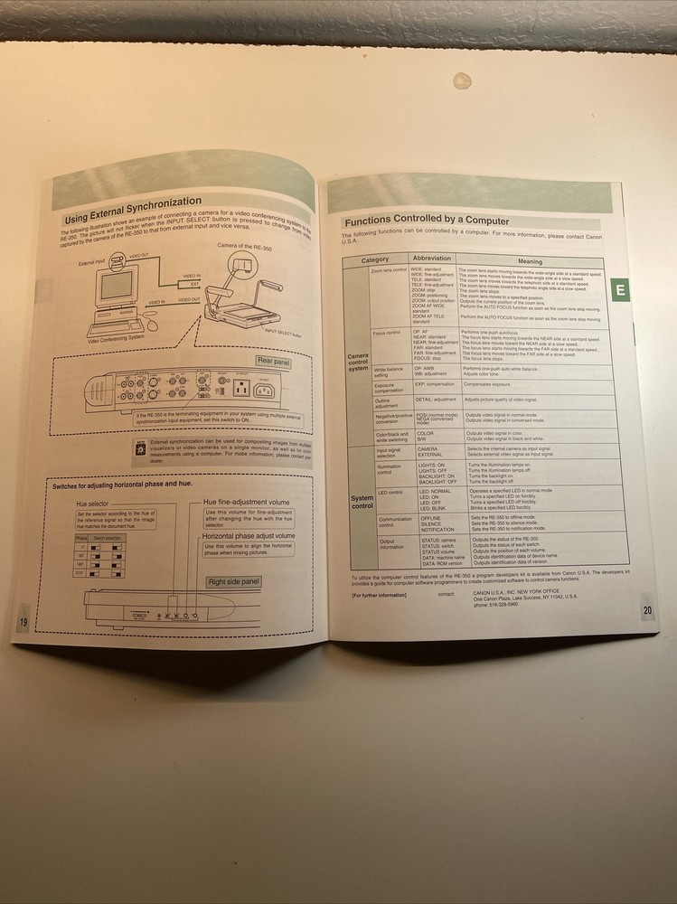 Canon RE-350 instruction manual