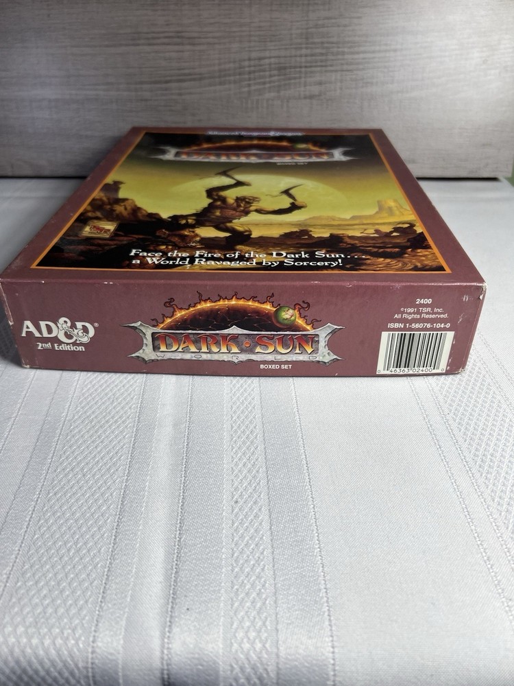 Advanced Dungeons and Dragons 2nd Edition Dark Sun Boxed Set