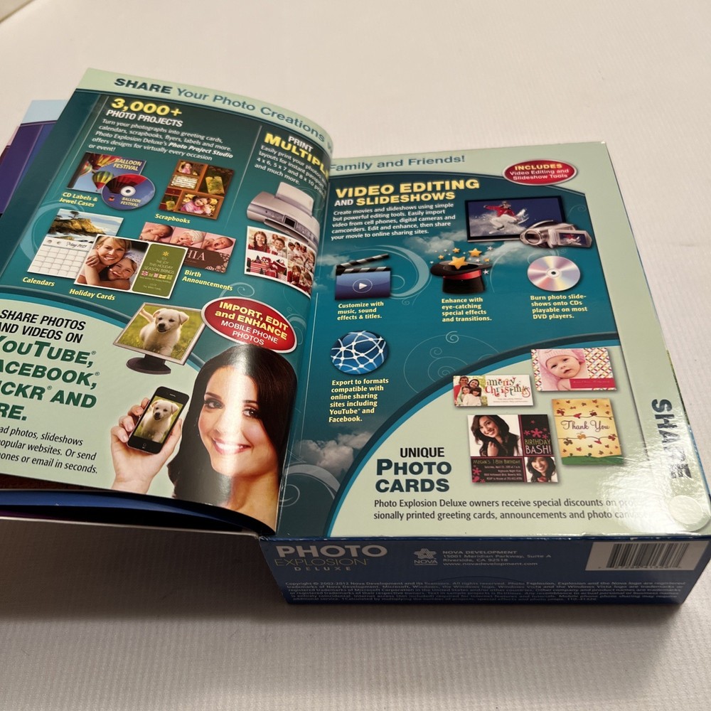 Photo Explosion Deluxe Version 5 Digital Editing Software Box NEW Unopened Box