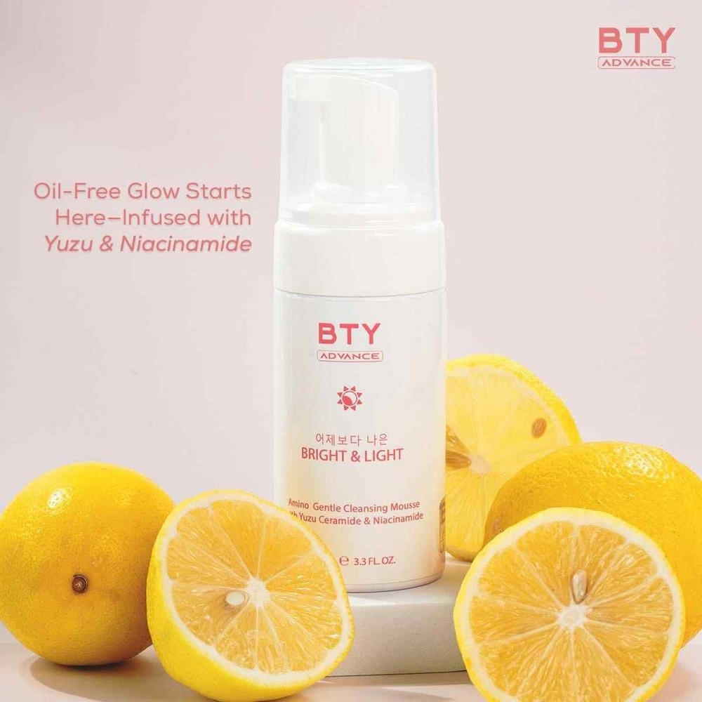 BTY Advance 3-Step Skincare Bundle Cleanse Hydrate Protect Mousse SPF Mask