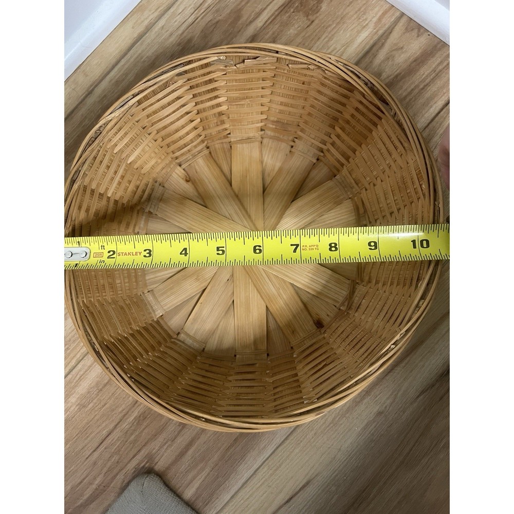 Vintage Woven Boho Basket Fruit Bowl Decor