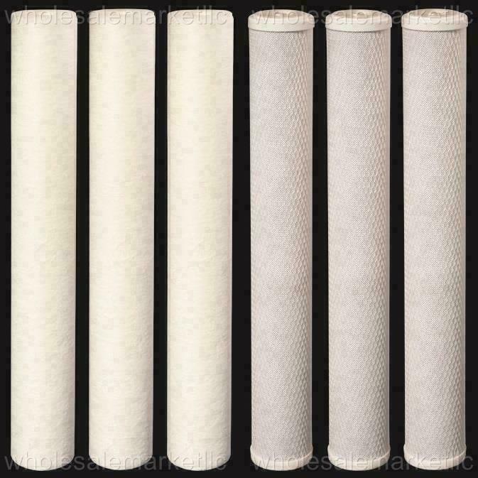 20" x 2.5" Sediment & CTO Carbon Replacement Filter Set for our Double System