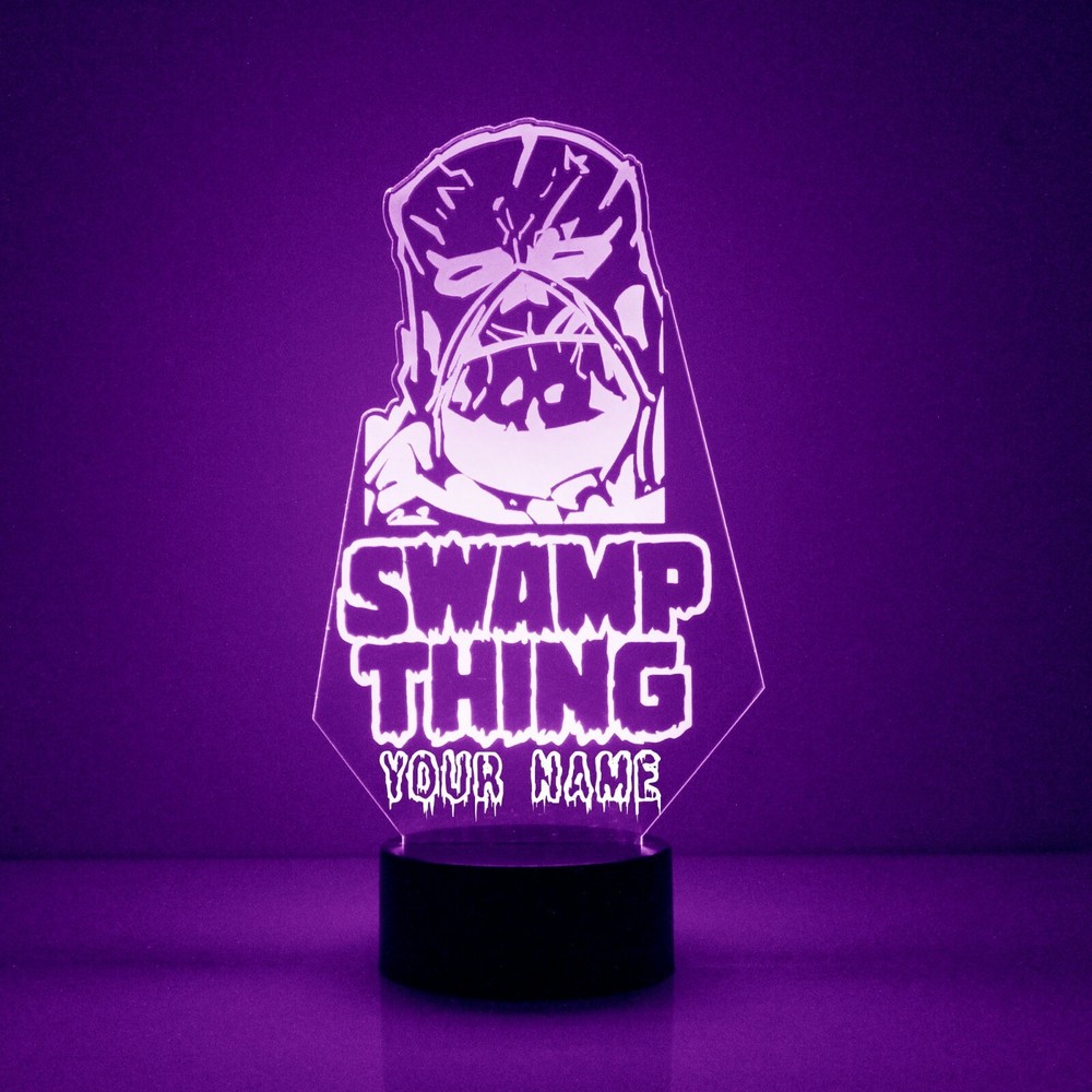 Swamp Thing, LED Night Light, with Remote Control, Engraved Light Up,