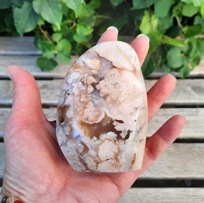 Flower Agate Pillar, Highest Potential, Positivity, Stress Relieving, Big Dreams