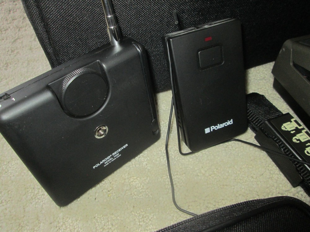 Polaroid Spectra System Camera + Filter Lens w/Bag + Receiver 7030 + Transmitter