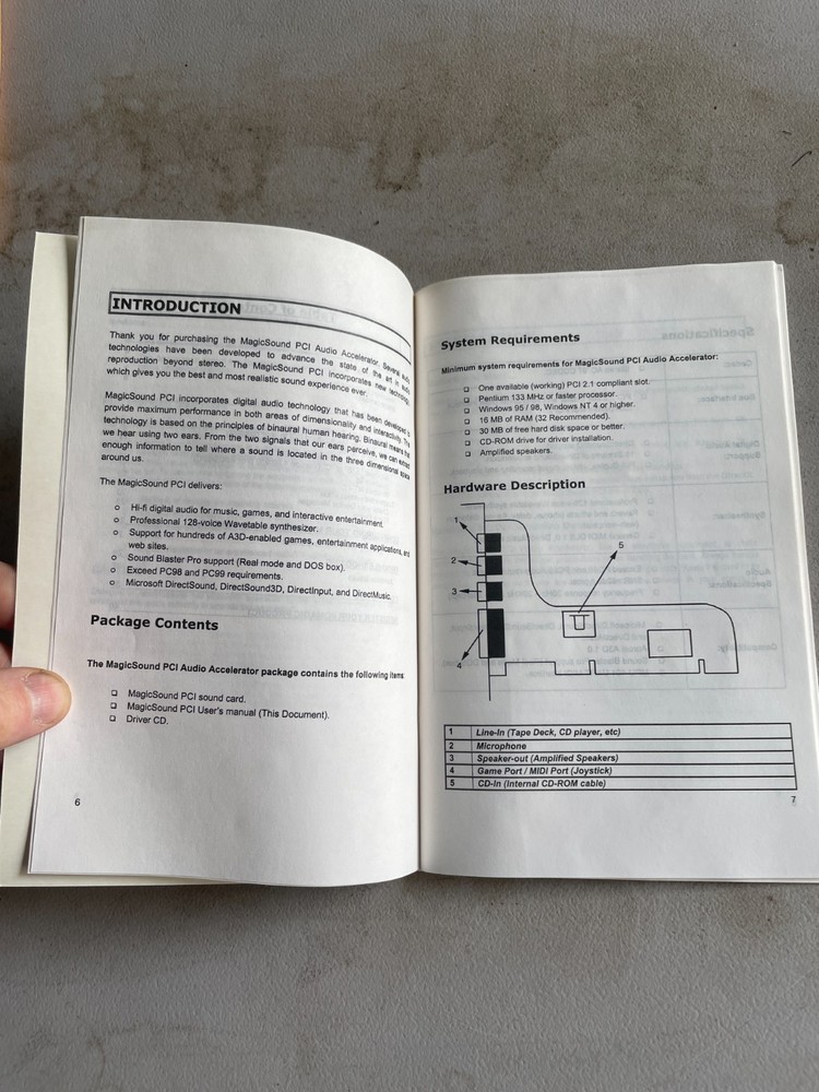 Magicsound PCI 3D PCI Audio Accelerator User Guide