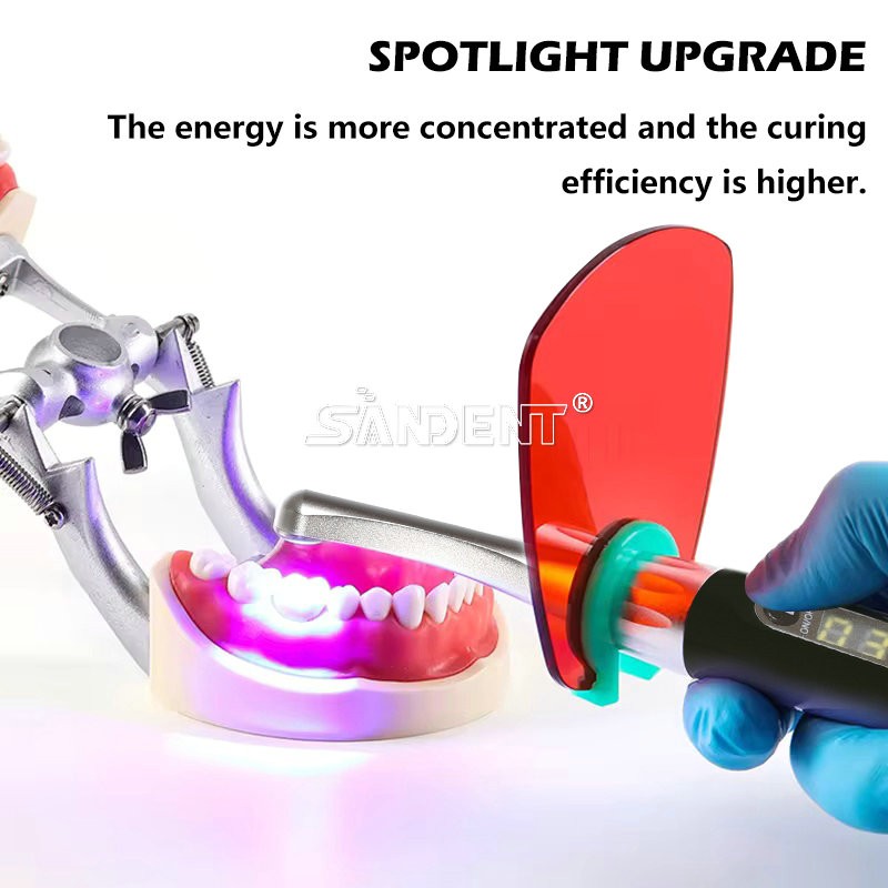 Dental 1S Curing Light Lamp Wireless 1 Second Curing 2500mw/c㎡
