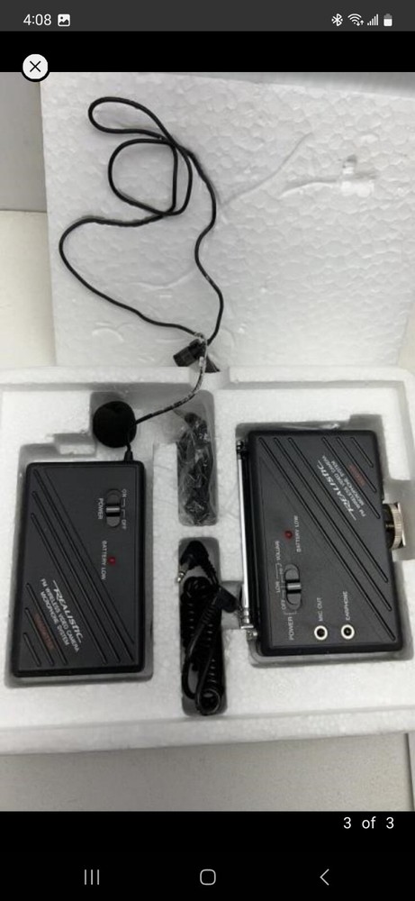 Realistic FM Wireless Video Camera Microphone System 32-1226 NOS Open Box