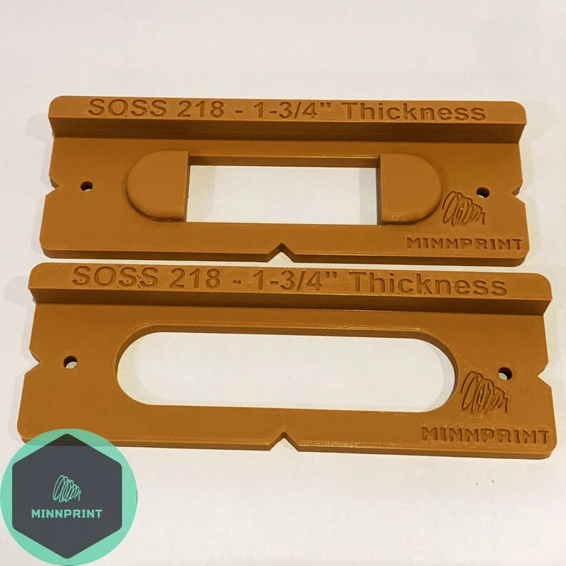 SOSS #218 Invisible / Hidden Hinge Router Template Kit